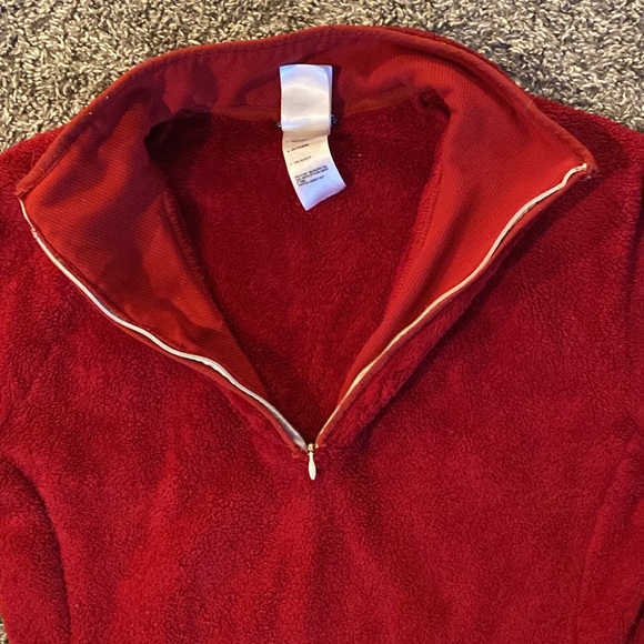 The North Face Vintage Mossbud Red 1/4 Zip Pullover Fleece Jacket, Women’s M - Picture 9 of 15
